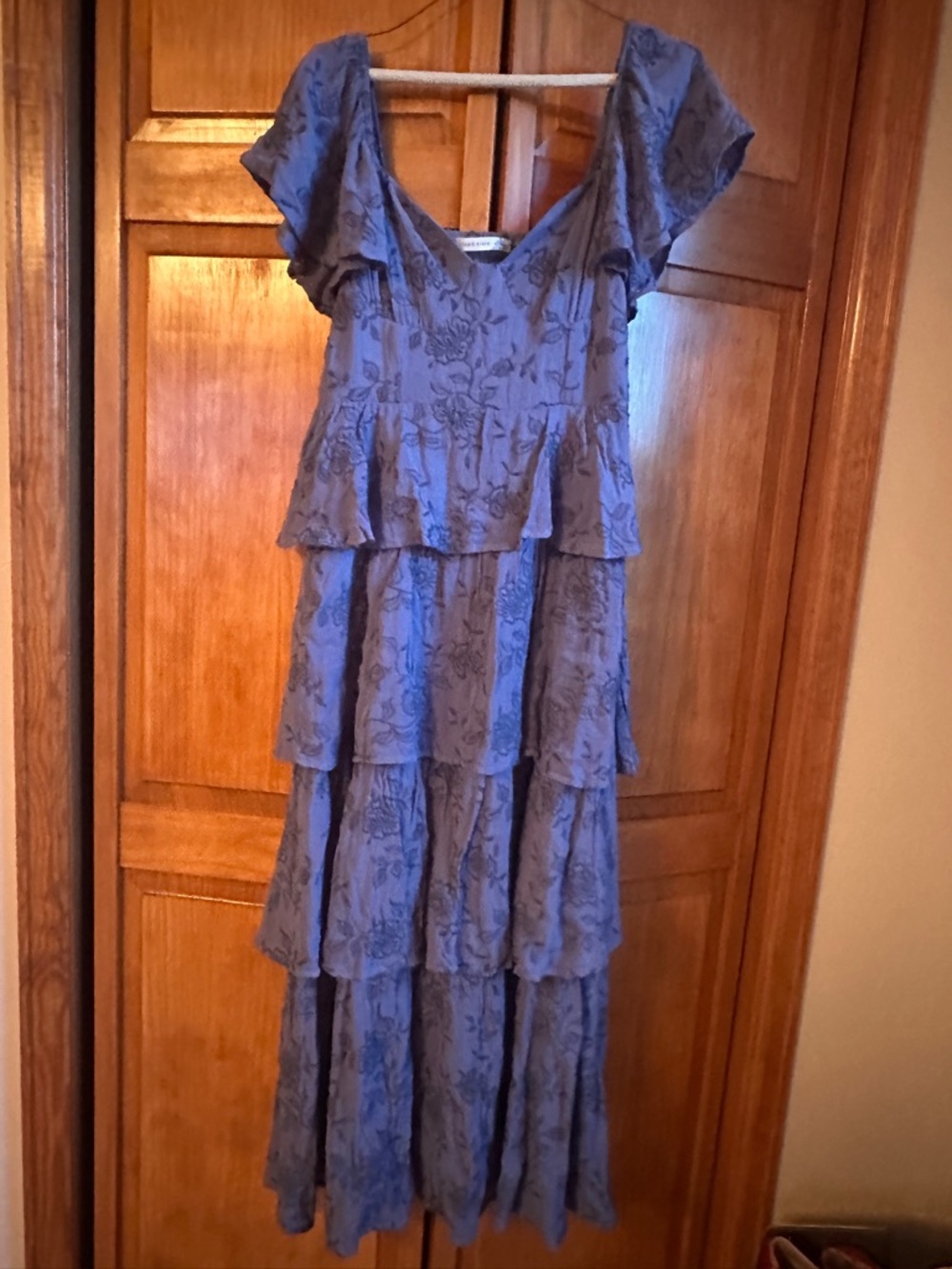 Altar'd State Lavender Ruffled Dress- Large